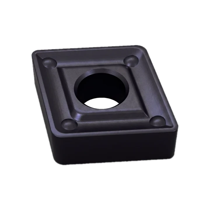 Inserto rómbico 80° de carburo recubierto PVD (superaleaciones) IC 12.7 mm