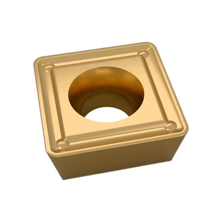 Inserto cuadrado de carburo recubierto CVD (acero) IC 9.525 mm